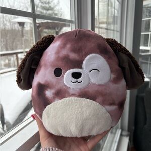 Zerdan the brown tie dye dog squishmallow NWOT 8in